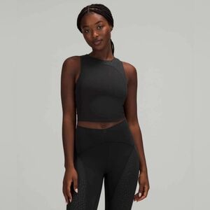 lululemon Nulu and Mesh Yoga Tank In Black. EUC. Est Size 6/8. #W1CY0S